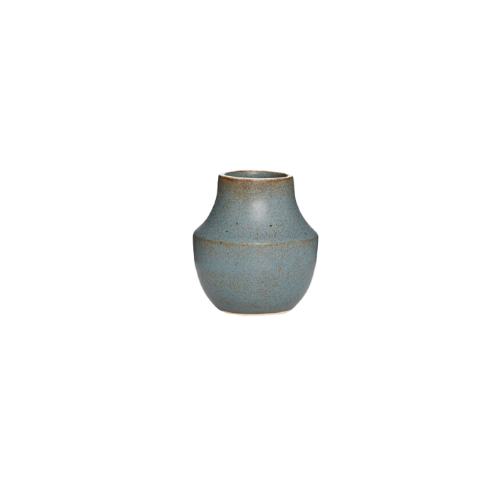 Mini vase - Blågrå - lav
