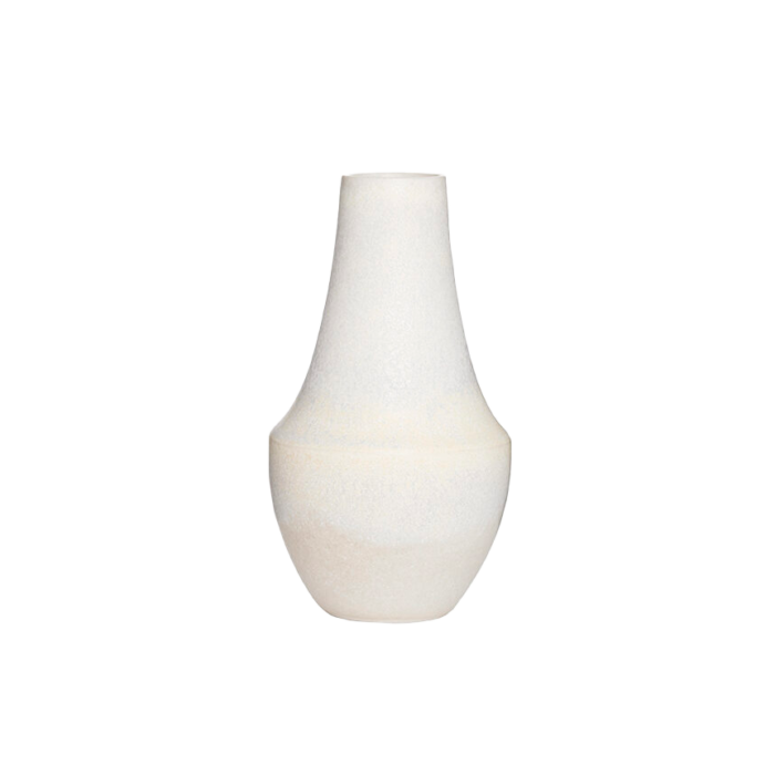 Mini vase - Perlemor / Hvid - Høj